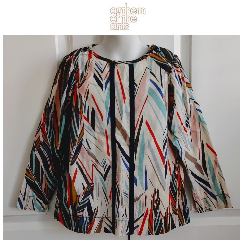 Anthem of the Ants Abstract Blouse (LA Brand)